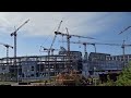 Ход строительства Ледового дворца на Стрелке. Нижний Новгород // Сентябрь 2023