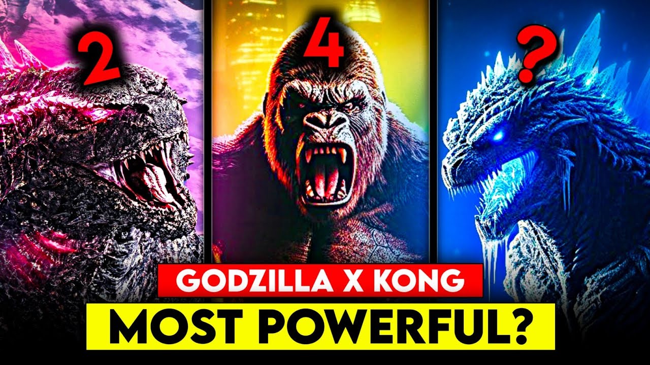 TOP 5 Most Powerful Titans in GODZILLA X KONG ⋮ THE NEW EMPIRE Movie 🤯