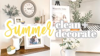 SUMMER CLEAN + DECORATE #WITHME! | Modern Farmhouse Style | Lemon Decor Ideas | Budget Decorating