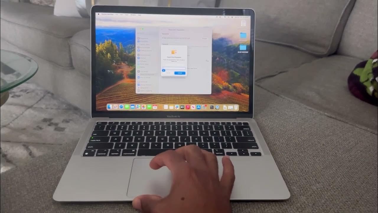 MacBook Air and all Macs Quick fast and easy Tutorial on how to setup fingerprint macbook tech