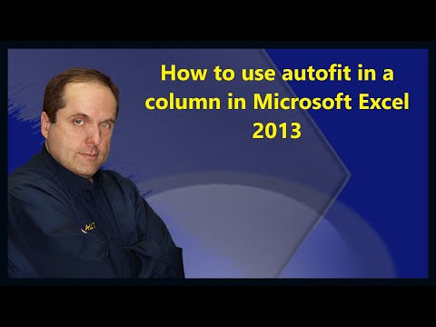 Comment utiliser autofit dans une colonne dans Microsoft Excel 2013