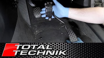 How to Remove Accelerator Gas Pedal - Audi A4 S4 RS4 - B6 B7 - 2001-2008 - TOTAL TECHNIK