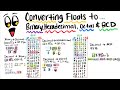 Converting Decimal Floats to Binary, Hexadecimal, Octal &amp; BCD | Computer Architecture 01:198:211