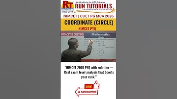 NIMCET 2010 Circle PYQ | Old PYQ New Trick | Circle Question in 60 Seconds