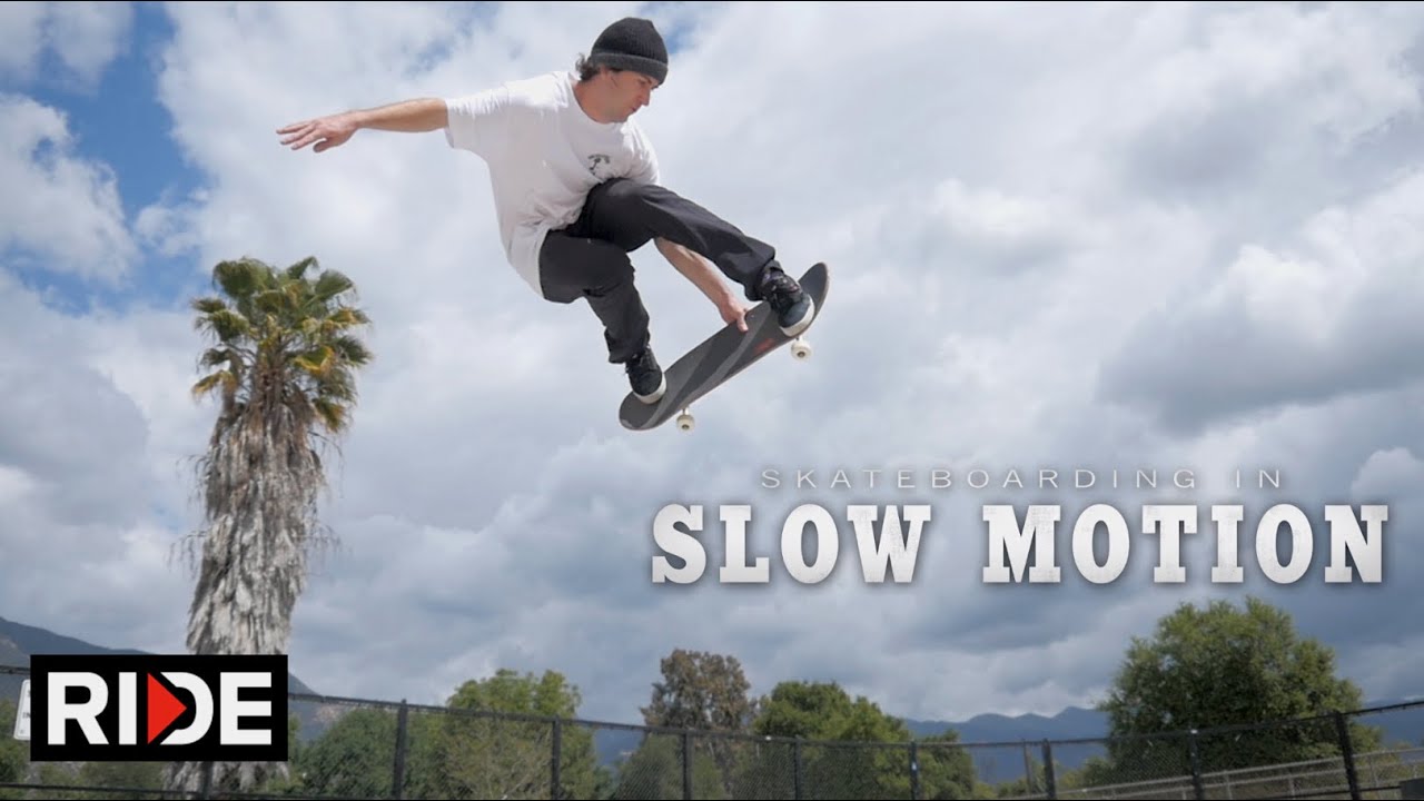 ride channel disc Brad McClain Skateboarding in Slow Motion - Ojai Skatepark