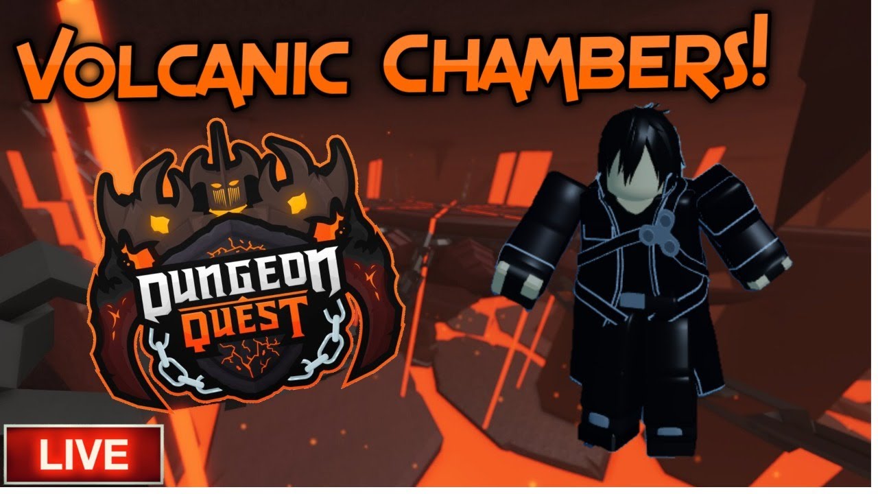 Dungeon Quest Volcanic Chambers Nightmare Runs Roblox Live Youtube - roblox live dungeon quest