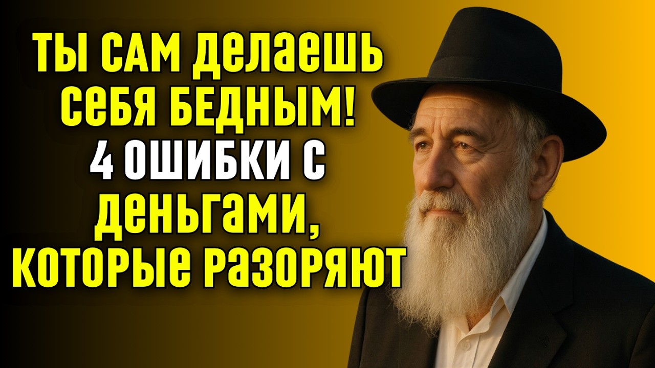 Почему вы бедны? 4 ошибки, которые лишают вас денег | Еврейская финансовая мудрость