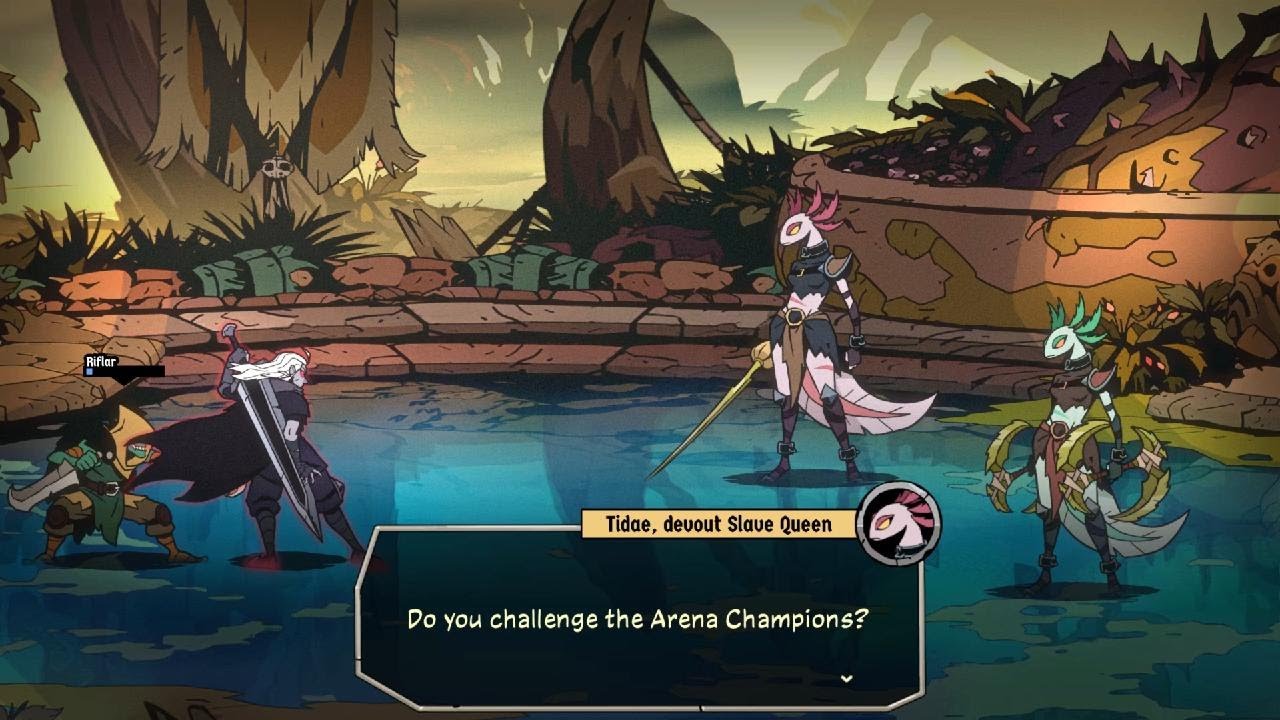 Absolum - Boss Fight: Tidae, devout Slave Queen and Ambys, defiant Slave Queen