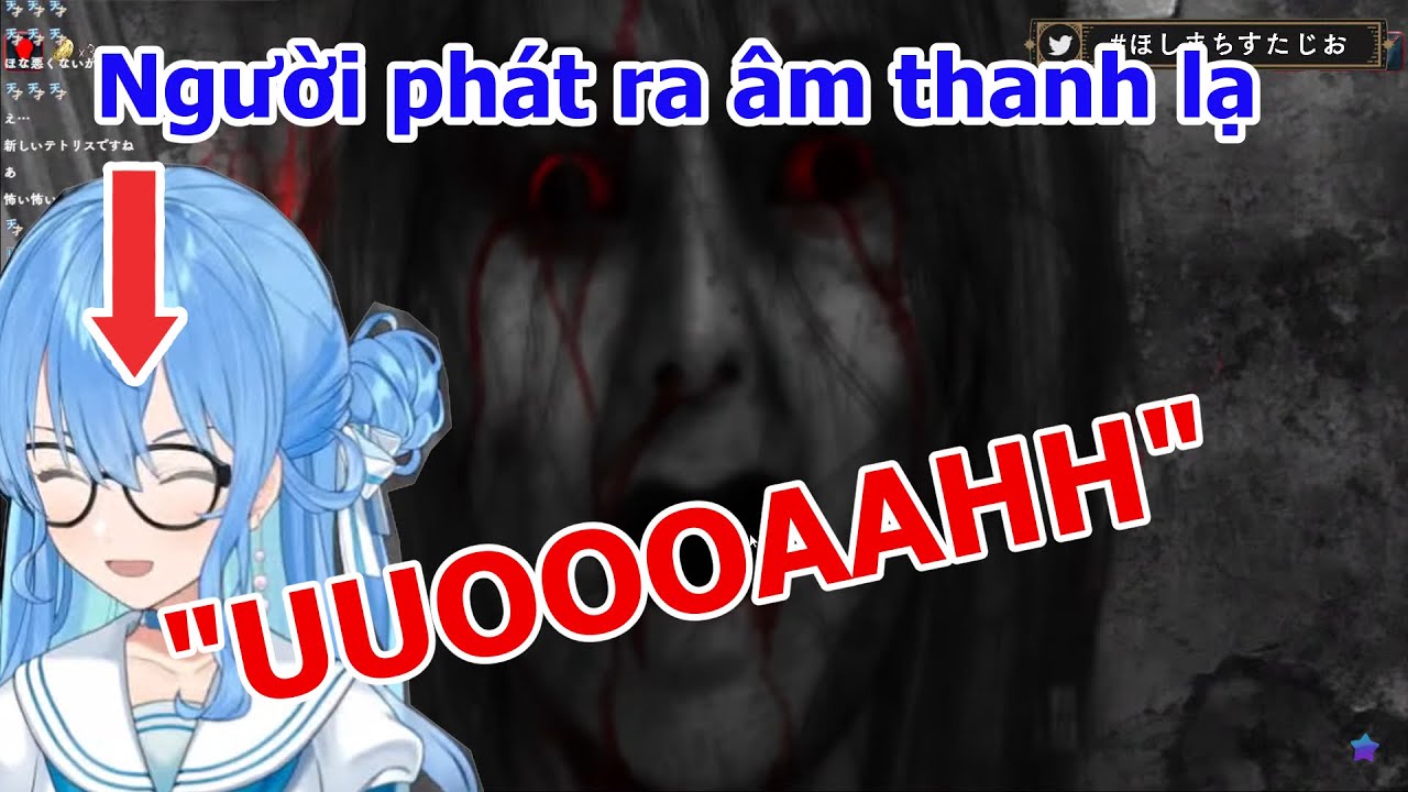 [Hololive Vietsub] Suisei phát ra âm thanh lạ khi bị jumpscare!