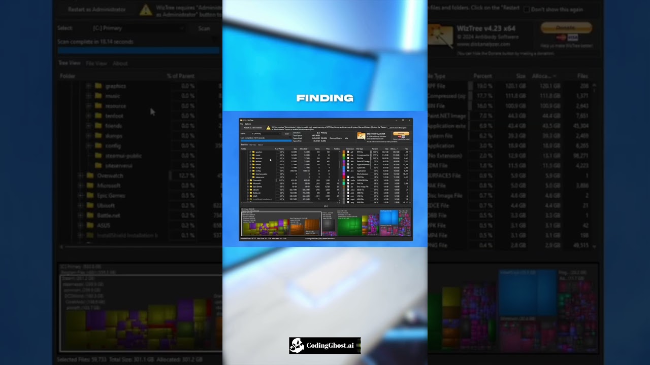 PC Full? Find What's Taking Space Instantly! 💾🔍