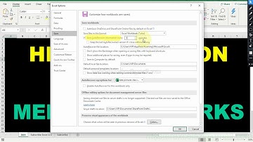 Excel workbook auto save every minute