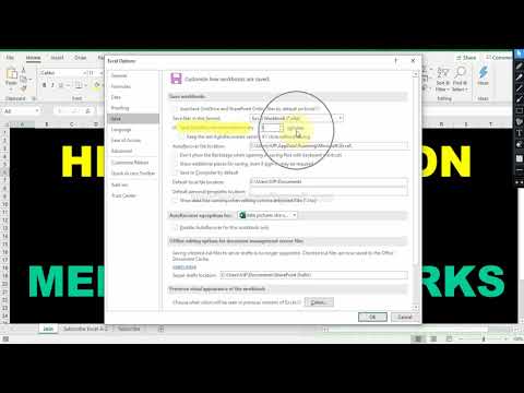 Excel workbook auto