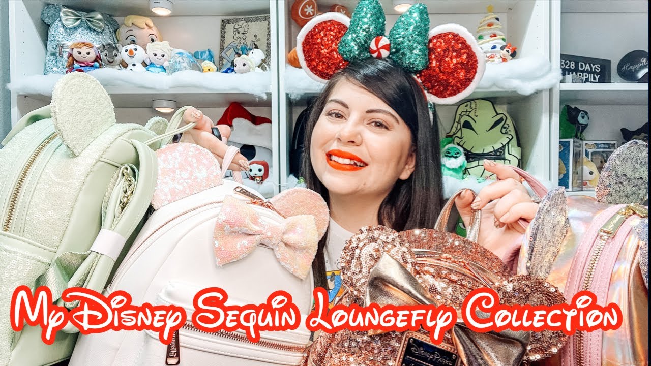 My Sequins Loungefly Mini Backpack Collection | Vlogmas Day 8 | Loungefly Collection