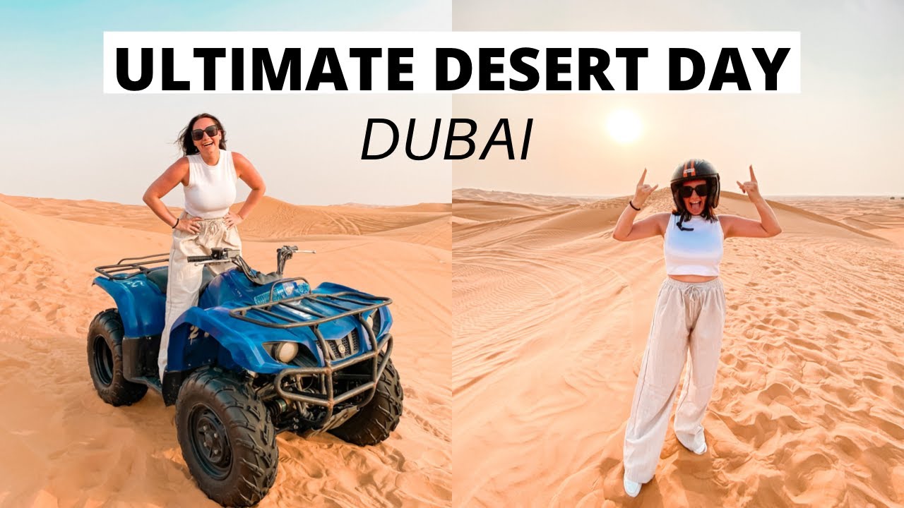 FULL DESERT DAY IN DUBAI! | Quad biking, Sand boarding, Camel riding and an Emirati camp!