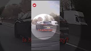 🚨 Dashcam footage shows 'out of control' Jaguar ramming police car at 90mph