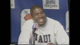 Magic Johnson Press Conference Pre All Star Game 1992 Orlando