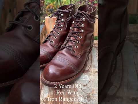 Two-Year Old Red Wing Iron Ranger 8111 In Amber Harness. #shorts @jovenalnarcise