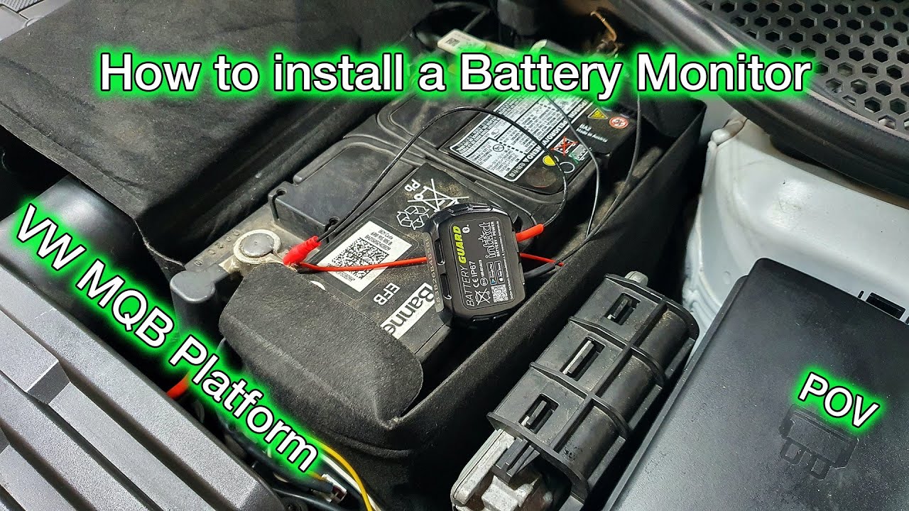 How to install a Battery Monitor on a Seat Leon 5F Mk3 / VW Golf MK7 GTI 7R / Skoda Octavia POV