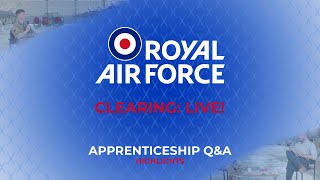RAF Clearing Live: Apprenticeship Q&A (Highlights)