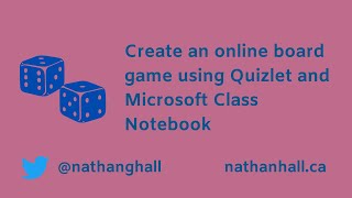 Create an online board game using Quizlet and Microsoft Class Notebook screenshot 3