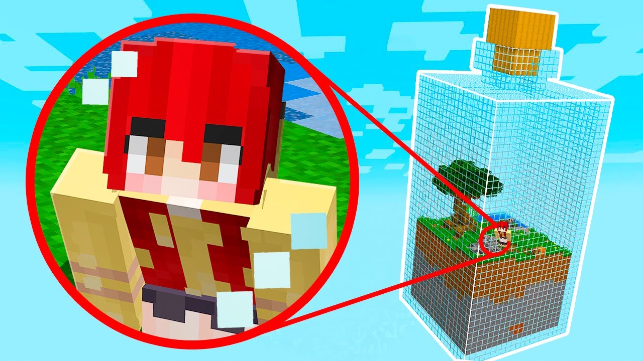 VIVENDO DENTRO DE UMA GARRAFA NO MINECRAFT