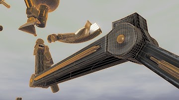 Sphere-Bot Upgrade in Blender-2.81a (WIP-6) Adding more Details and Texture Baking