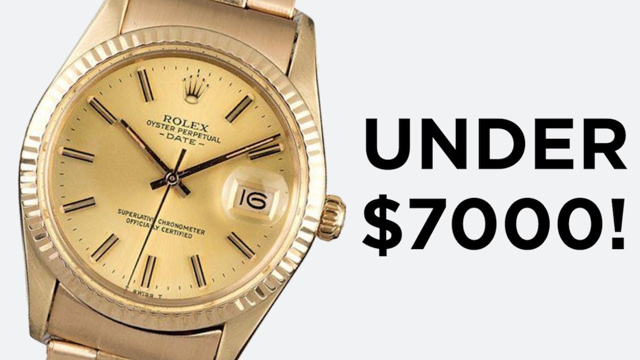 price of a gold rolex