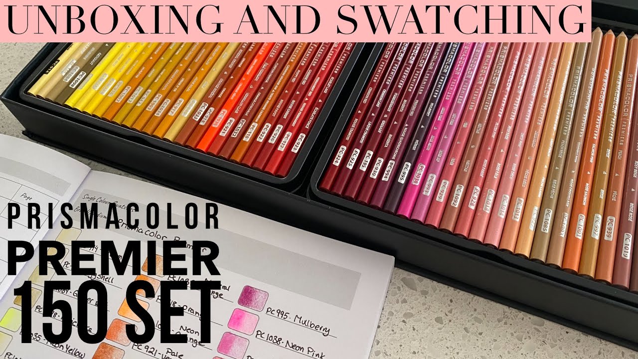 Unboxing and Swatching PRISMACOLOR PREMIER 150 set 
