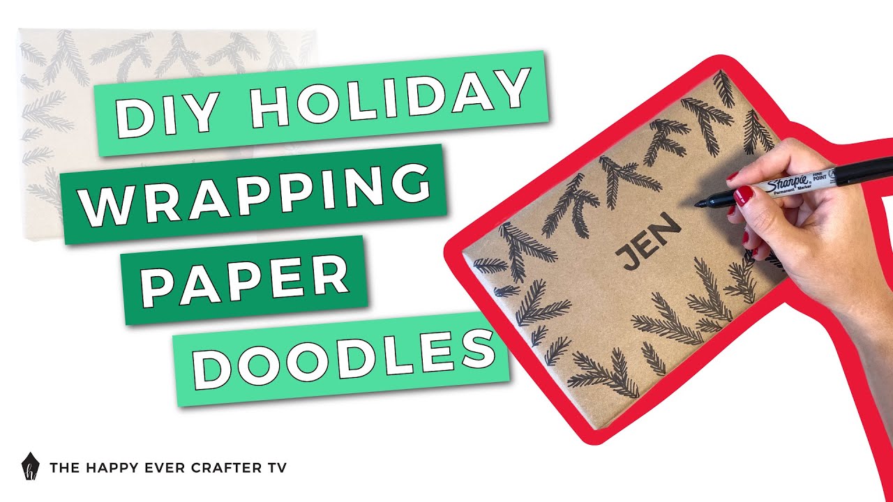 Hand-Drawn Wrapping Paper Tutorial, Christmas