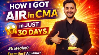 Full How to get AIR 🏆 in CMA in 30 Days 😱😱 | 5 Brutal Strategies No One Tells You! 🤫 News
