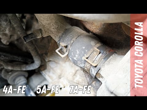 Замена патрубка помпы (4,5,7a-fe) на Toyota Corolla