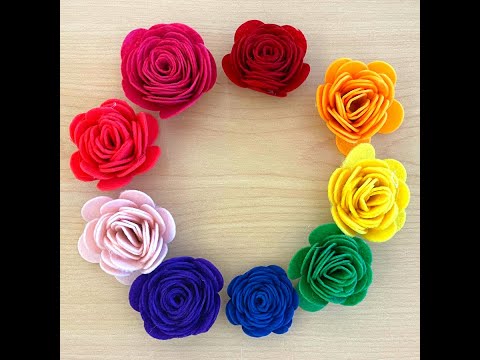 How-To Cut and Assemble Felt Flowers - YouTube