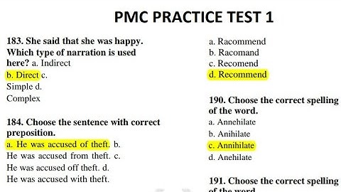 Alert  Solved New PMC Practice Test English and Logical R : Best 24 Mcqs for Nmdcat.