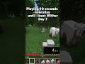 Playing 10 seconds everyday until i beat Wither Day 7 #minecraft