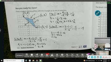 Unit #2, Lesson 25, Solving Problems with Systems of Linear Inequalities with 2 variables