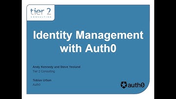 Identity Management with Auth0  - Webinar
