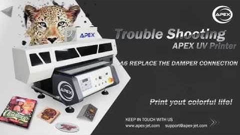 A6 Replace the Damper Connection of APEX Digital Flatbed UV Printer