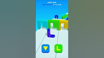 Blob Shifter 3D Level 2443 | Cubic Gaming #shorts #youtubeshorts #gaming