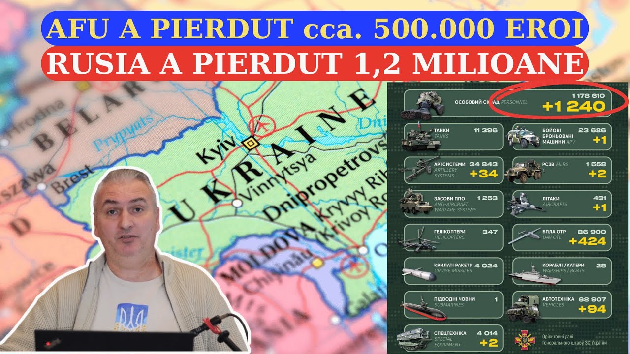 Pierderi Ucrainene VS Pierderi Rusești la 4 Ani de Război