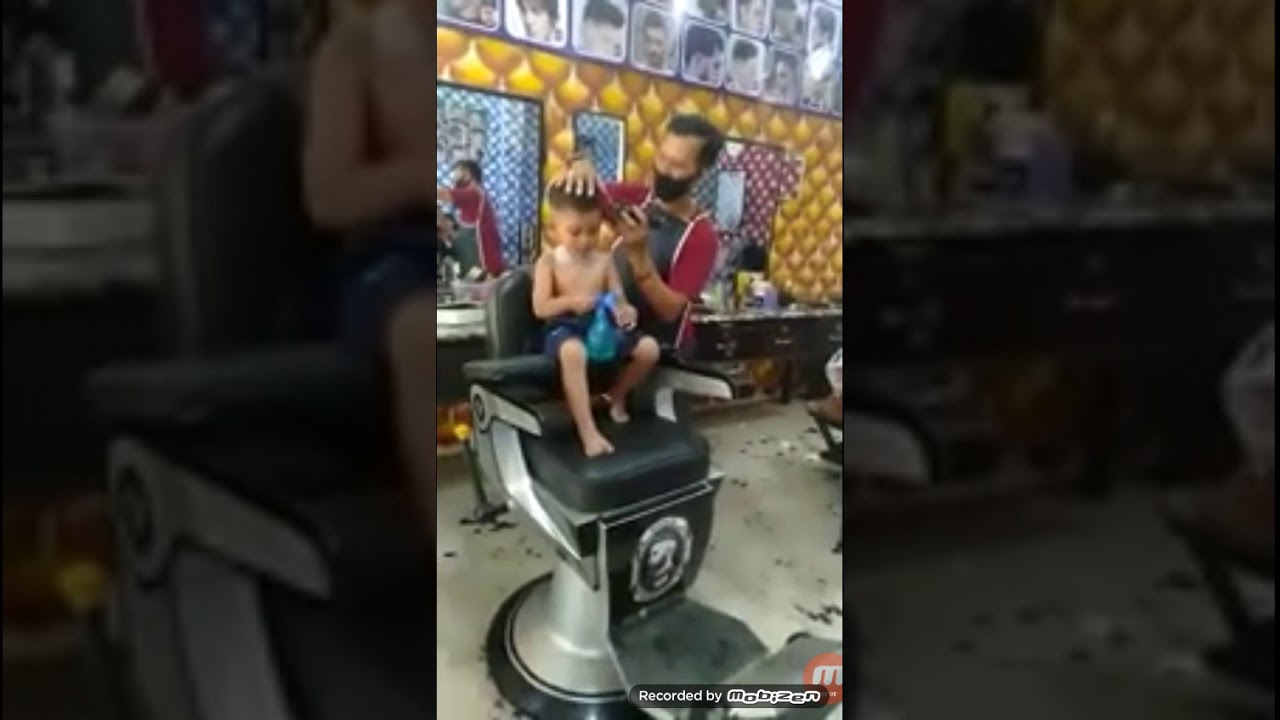 Cara potong rambut anak anak  yg rewel YouTube