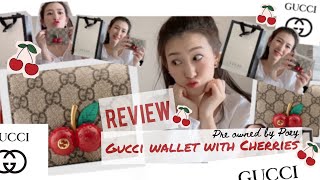 gucci wallet with cherries