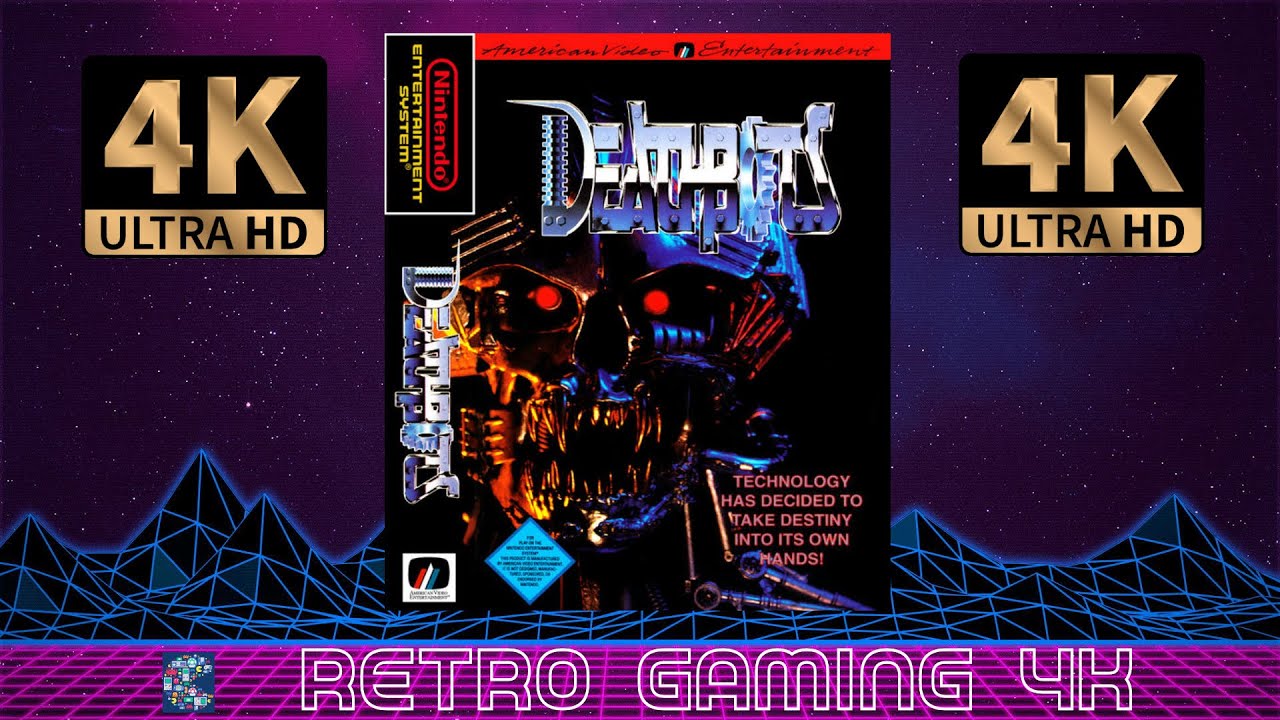 Deathbots (1990) Nintendo NES retro video game intro / demo [4K 60 FPS ...