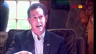 Rick Santorum Addresses the Des Moines Register Concerning Economic Development