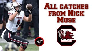 All Catches from TE Nick Muse