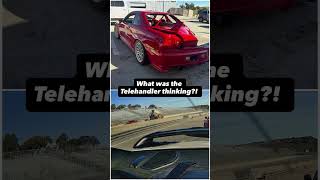 Telehandler smashes into Red R34 GTR😱…I was there that day and witnessed everything happen in front