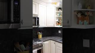 4 Small Kitchen Layouts That Maximize Space 🍽️✨ #shorts #viral #trending