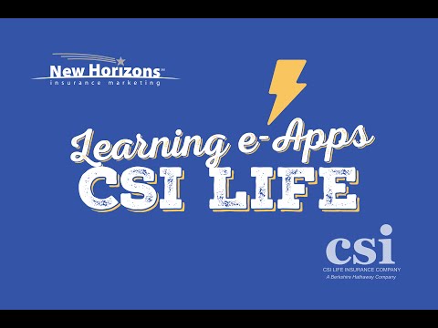 Learning e-Apps: CSI Life Medicare Supplement