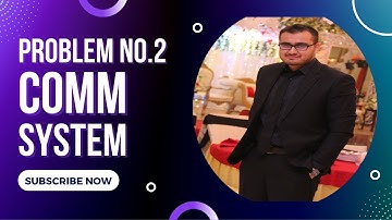 Communication system Numerical Problem No.2-