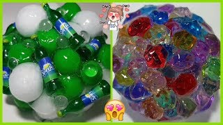 Oddly Satisfying Diamond And Sprite Slime Mixing Asmr