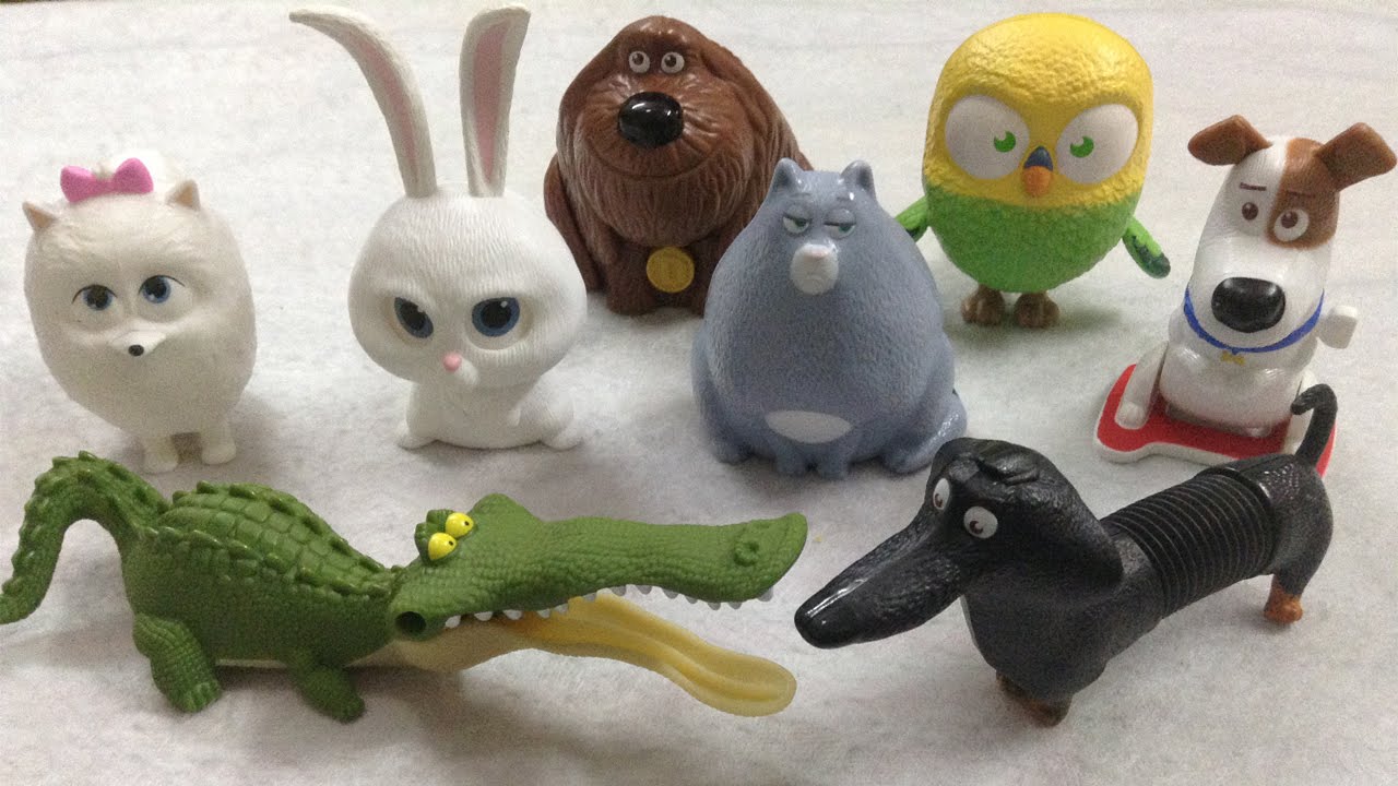 The Secret Life Of Pets McDonald's Happy Meal Toys 2016 Review Full Set